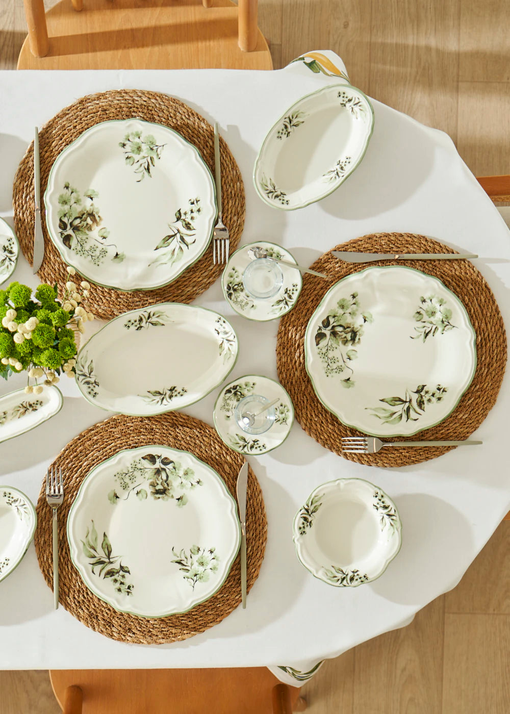 Julia Stoneware 50 Parça Sofra Seti Yeşil - 8