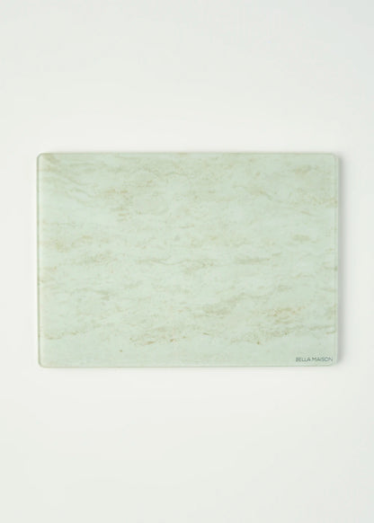 Marbella Cam Kesme Tahtası Ekru (35x25 cm)