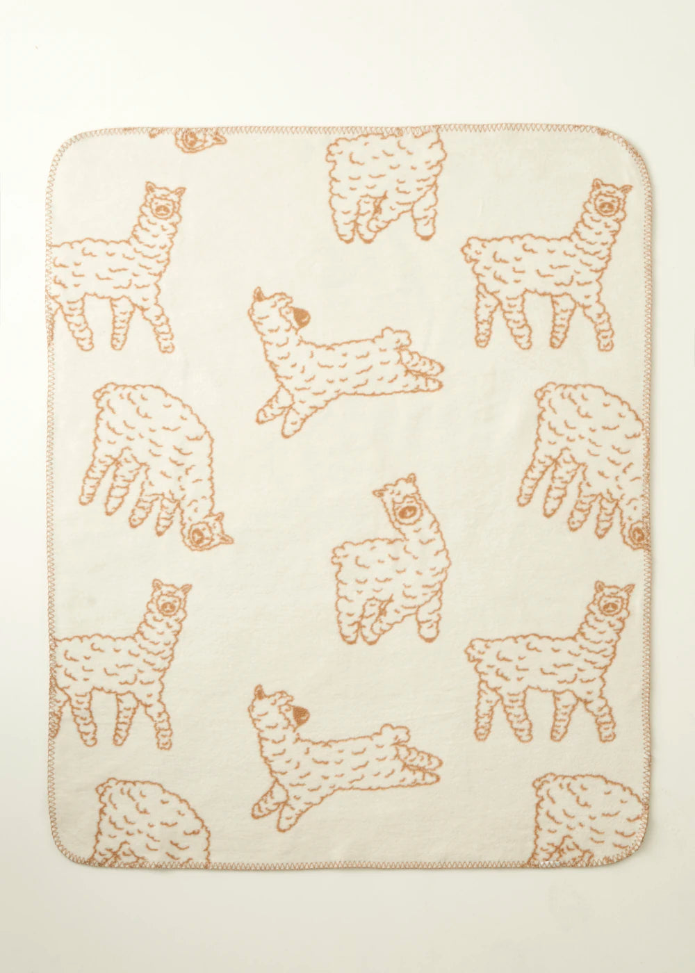 Alpaca Pamuklu Bebek Battaniyesi Bej (100x120 cm) - 2