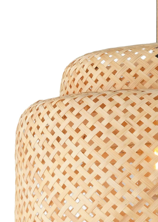 Eloise Rattan Sarkıt Avize Naturel (37x80 cm)