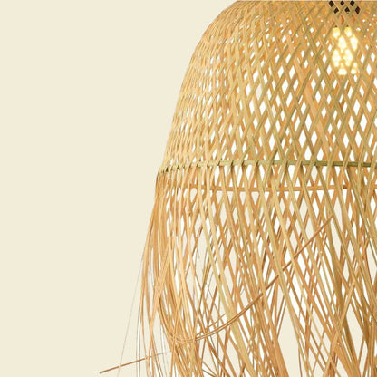 Muriel Rattan Sarkıt Avize Naturel (29x22 cm) - 47x90 cm - NATUREL - 2