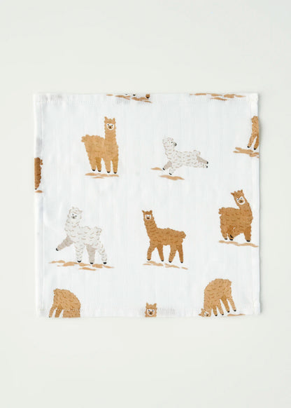 Alpaca Ağız Silme Bezi Seti 4'lü Bej (30x30 cm) - 3