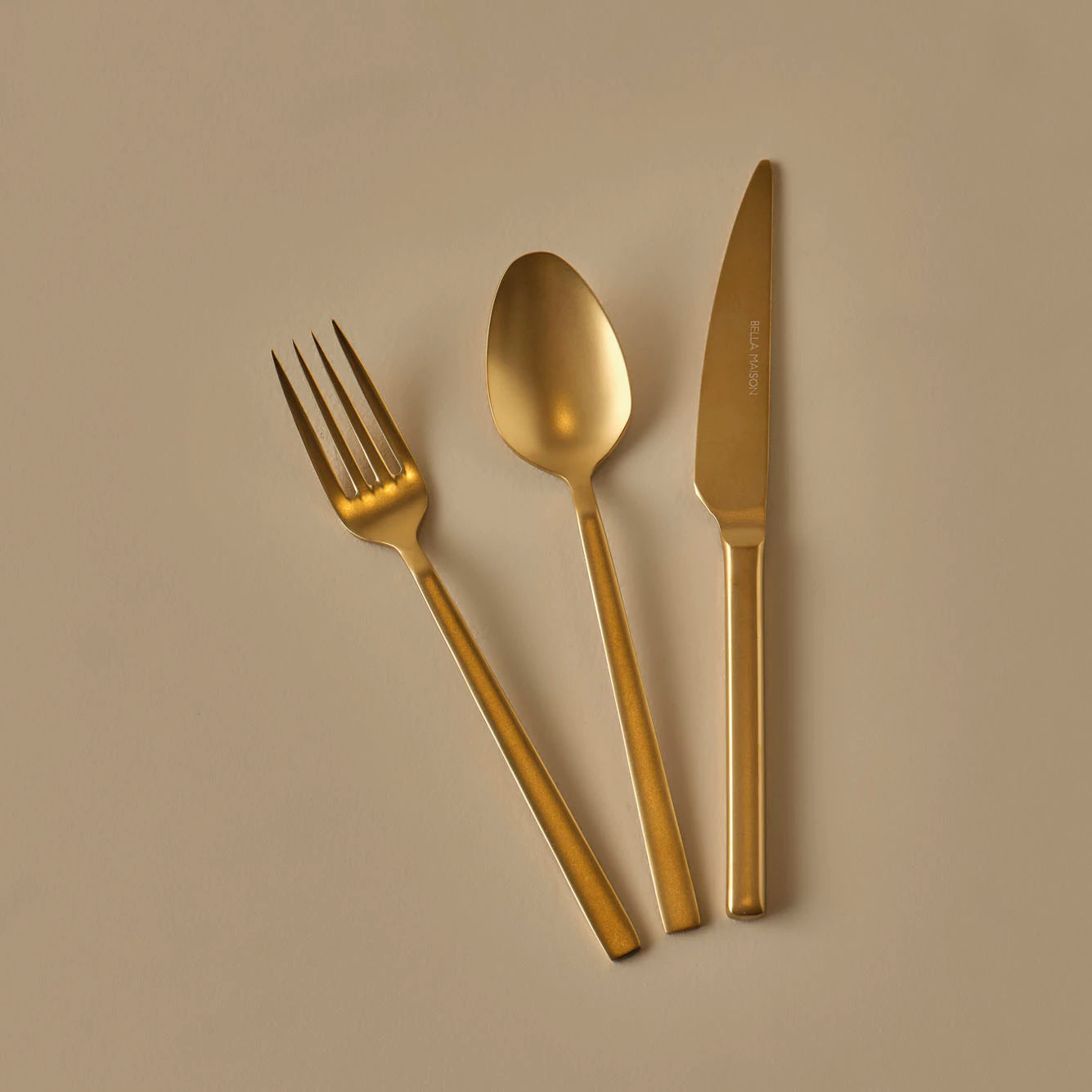 Premium Silver 42 Parça Çatal Kaşık Bıçak Seti - GOLD - Çeşitli - 4