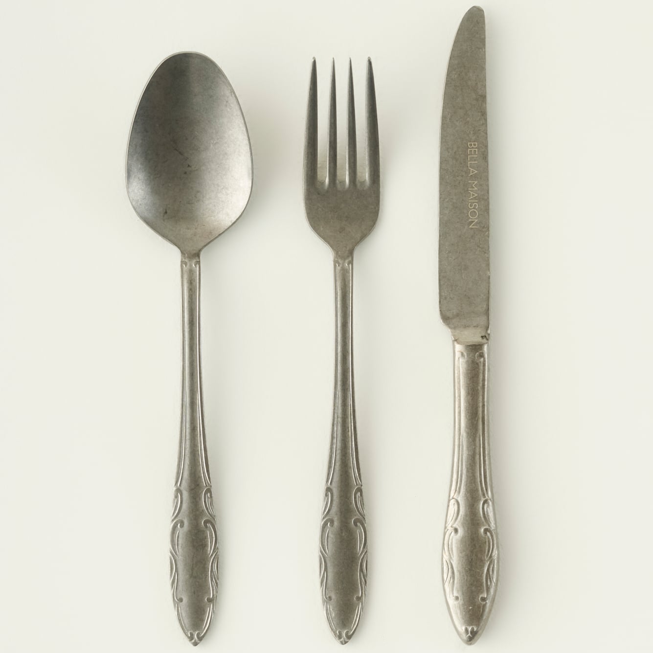 Vintage 42 Parça Çatal Kaşık Bıçak Seti Silver - 3