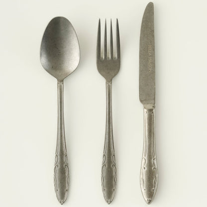 Vintage 42 Parça Çatal Kaşık Bıçak Seti Silver - 3
