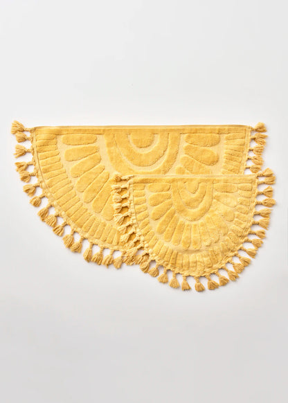%100 Pamuk Sunshine Paspas Takımı Hardal (60x100-50x60)