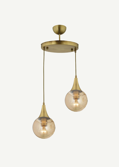 Ivory Sarkıt Avize Gold (70x35 cm)