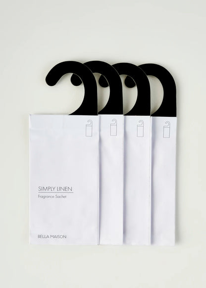 Simply Linen 4'lü Koku Kesesi Beyaz (25 gr)