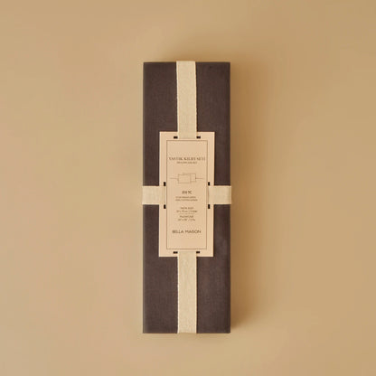 %100 Pamuk Saten Supreme 2'li Yastık Kılıfı Vizon (50x70 cm) - ANTRASİT - 50x70 cm - 2