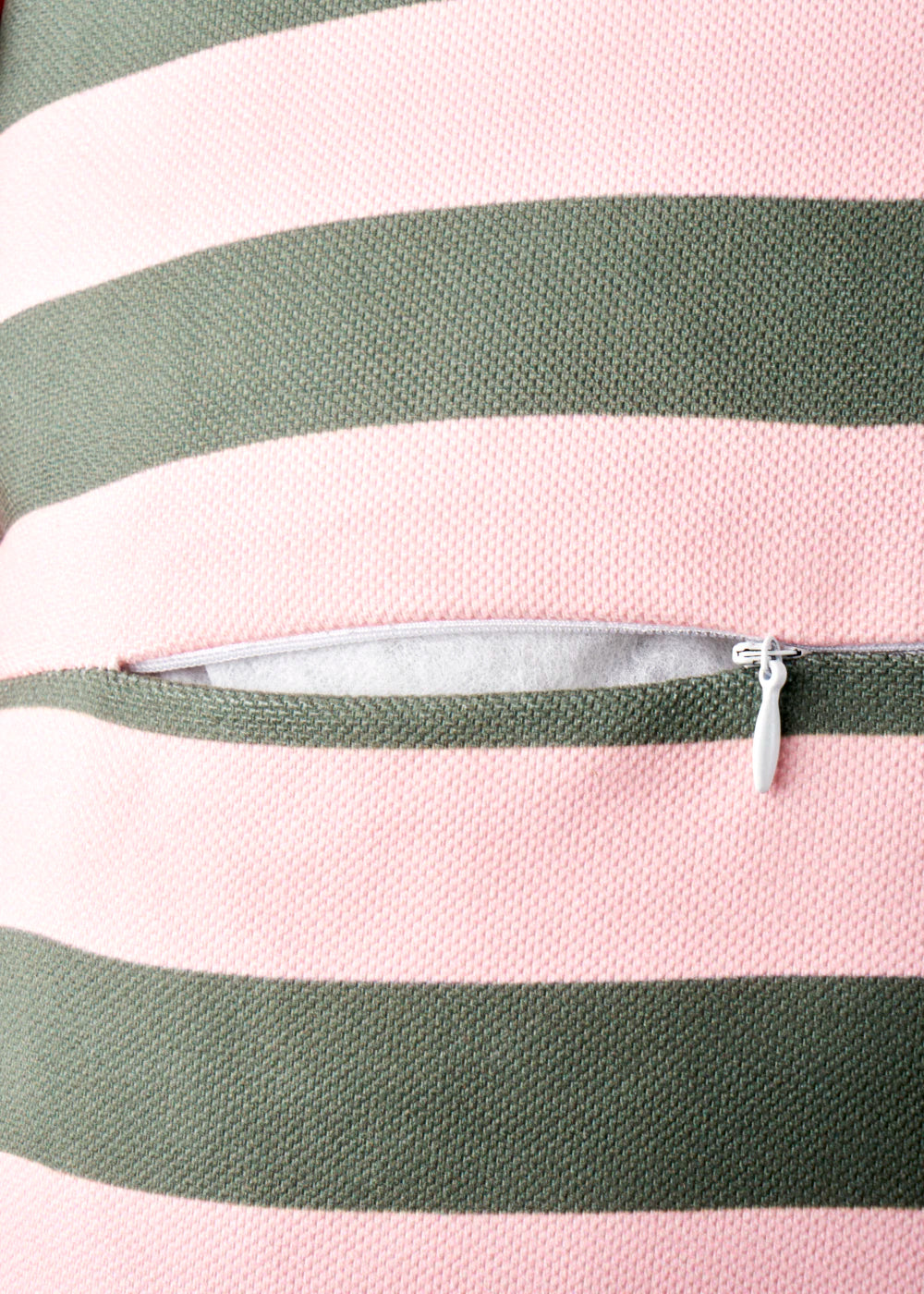 %100 Pamuk Line Punch Nakışlı Fırfırlı Kırlent Kılıfı Yeşil (43x43 cm) - 4