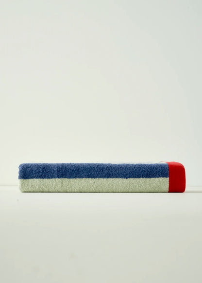 %100 Pamuk Line Banyo Havlusu Mavi (90x150 cm)