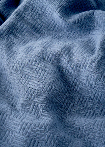 %100 Pamuk Line Çift Kişilik Pike Takımı Lacivert (200x220 cm)