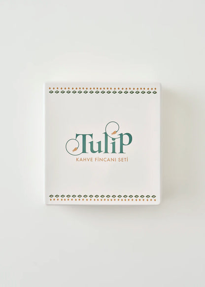 Tulip Porselen 2'li Kahve Fincanı (90 cc) - 4