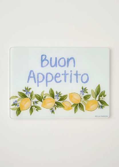 Lemoncello Cam Kesme Tahtası (35x25 cm)