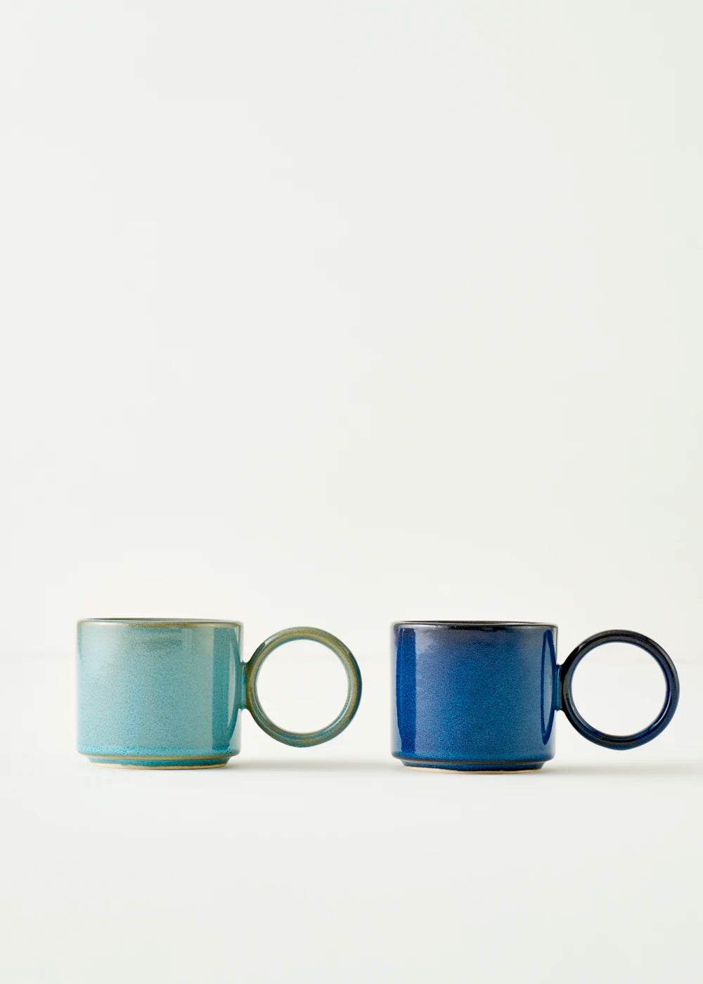 Arcana Seramik Espresso 2'li Set Gülkurusu (270 cc) - MAVİ - 270 cc - 2