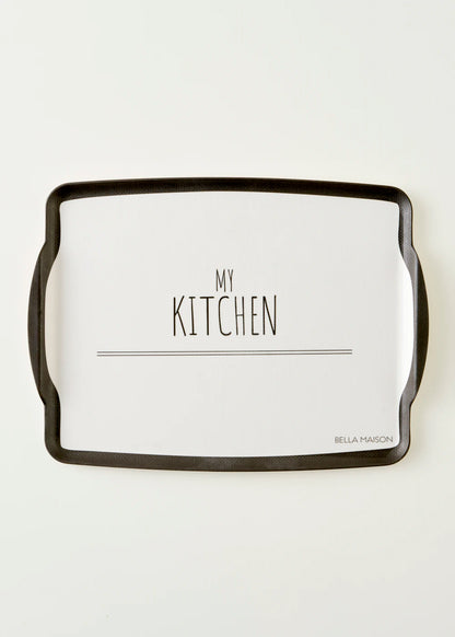 My Kitchen Melamin Tepsi Siyah (42x31 cm)
