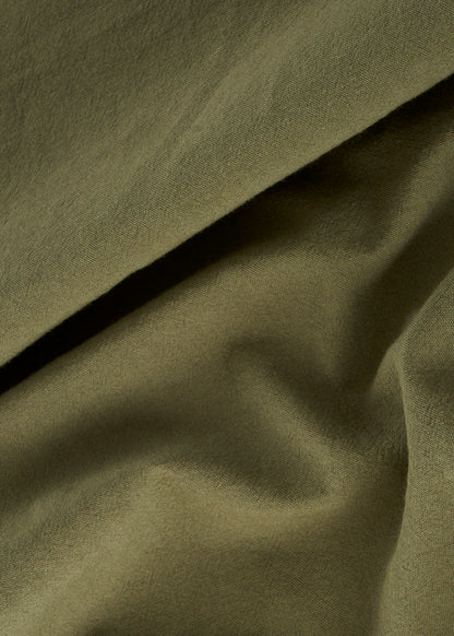 %100 Pamuk Elegance Kenarı Fırfırlı Masa Örtüsü Bej (150x250 cm) - HAKİ - 150x250 - 2