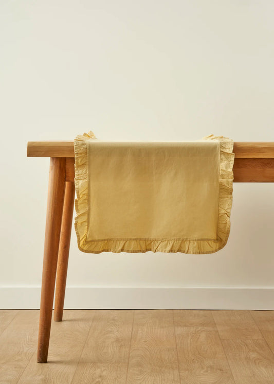 %100 Pamuk Elegance Runner Sarı (50x150 cm)