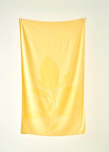 %100 Pamuk Lemoncello Plaj Havlusu Sarı (90x150 cm)