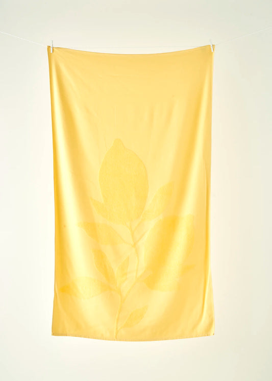 %100 Pamuk Lemoncello Plaj Havlusu Sarı (90x150 cm)