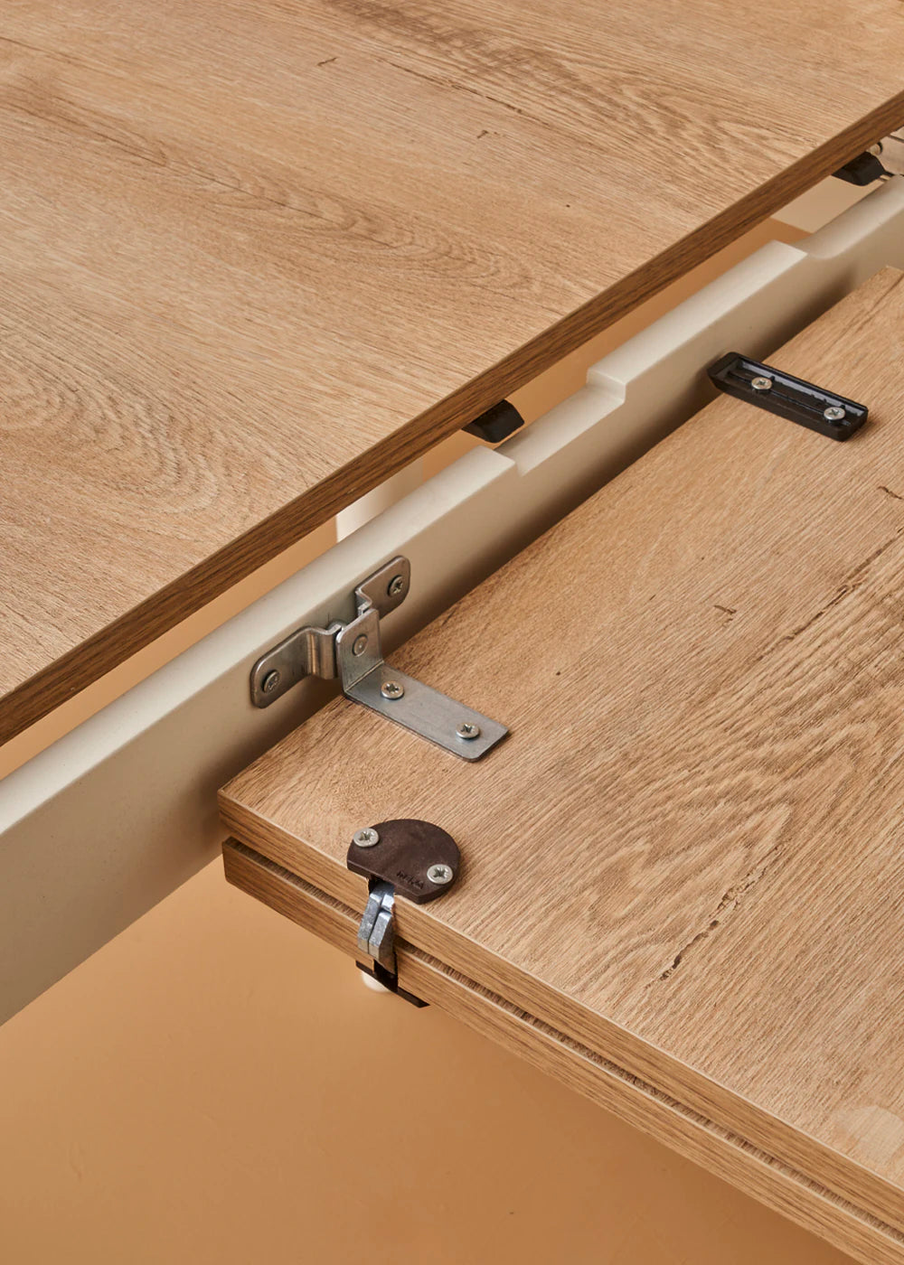 Oak Yemek Masası Naturel-Beyaz (80x120 cm) - 120x77x83 cm - NATUREL-BEYAZ - 5
