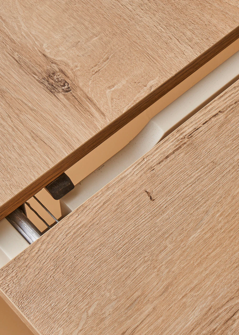 Oak Yemek Masası Naturel-Beyaz (80x120 cm) - 120x77x83 cm - NATUREL-BEYAZ - 7
