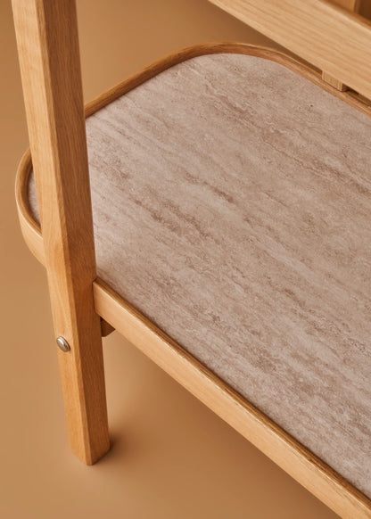 Retro Dresuar Meşe (42x85x103 cm) - MEŞE-BEYAZ - 42x85x103 cm - 8