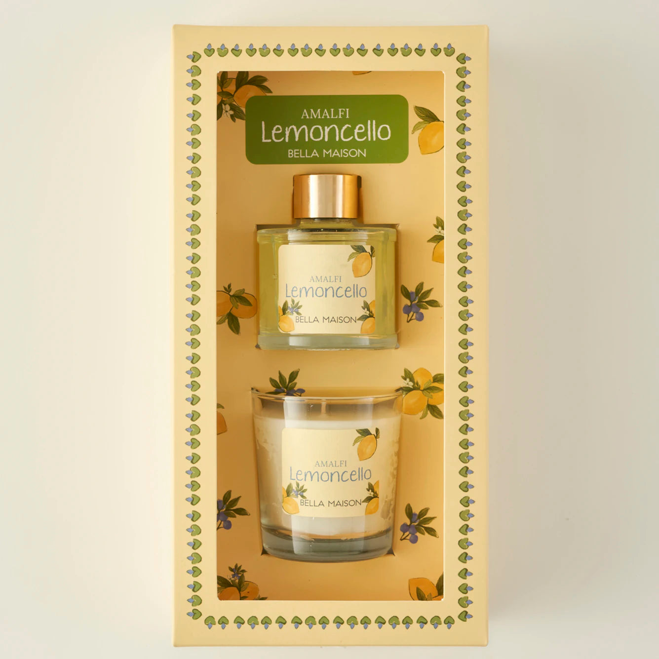 Lemoncello Amalfi Oda Kokusu & Mum Hediye Seti Sarı