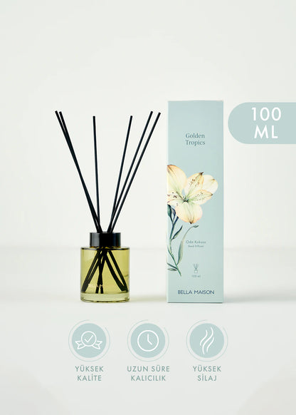 Golden Tropics Çubuklu Oda Kokusu Yeşil (100 ml)