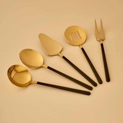 Siena 5 Parça Servis Seti Gold