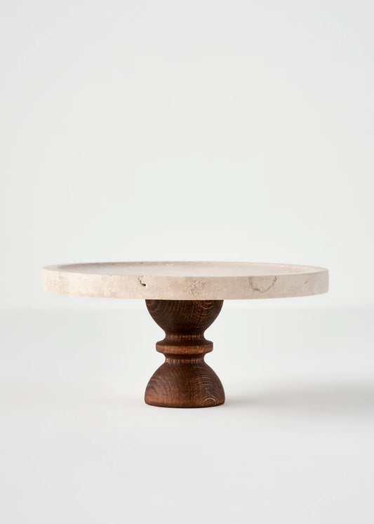Ephesus Traverten Kek Standı Naturel (25 cm)