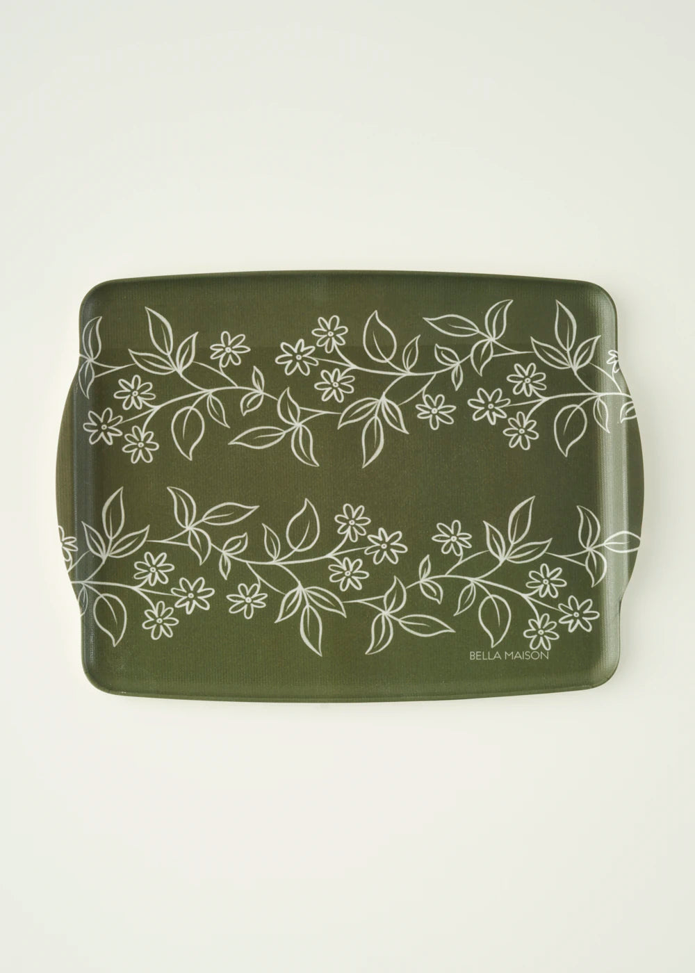 Leaf Melamin Tepsi Yeşil (42x31 cm)