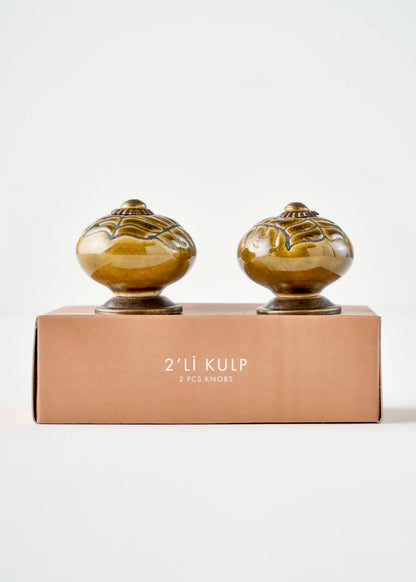 Lara Kulp 4'lü Hardal (6,5x4x4 cm) - 3