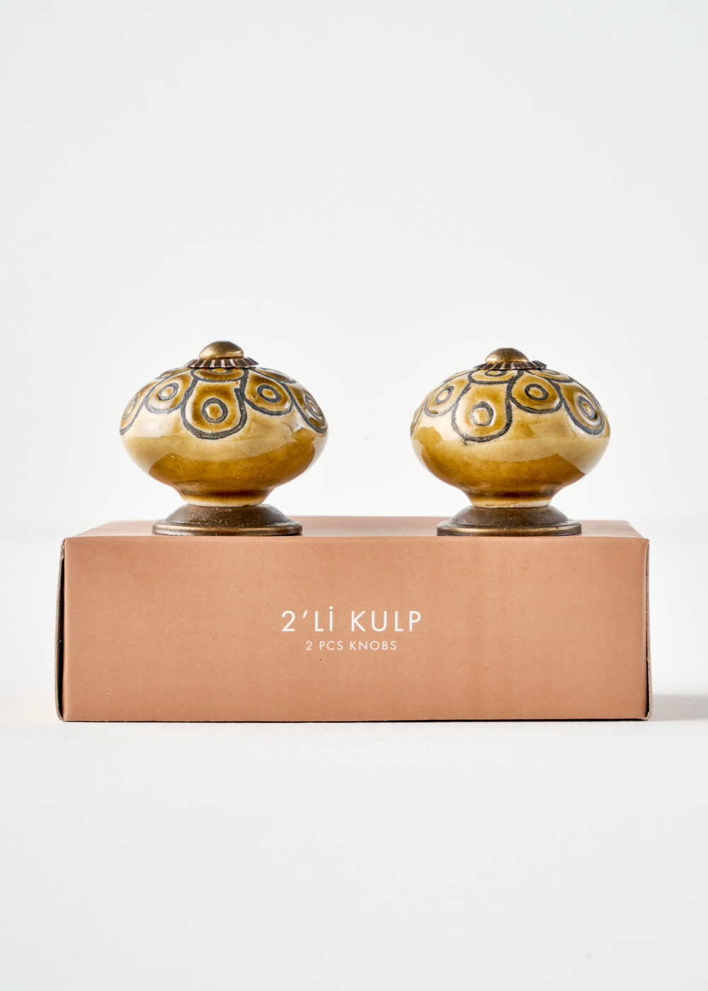 Cleo Kulp 4'lü Hardal (6,5x4x4 cm) - 3