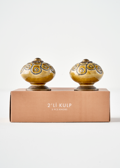 Cleo Kulp 4'lü Hardal (6,5x4x4 cm) - 3