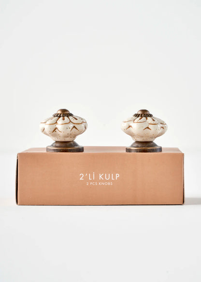 Senna Kulp 4'lü Beyaz (6,5x3x3 cm)