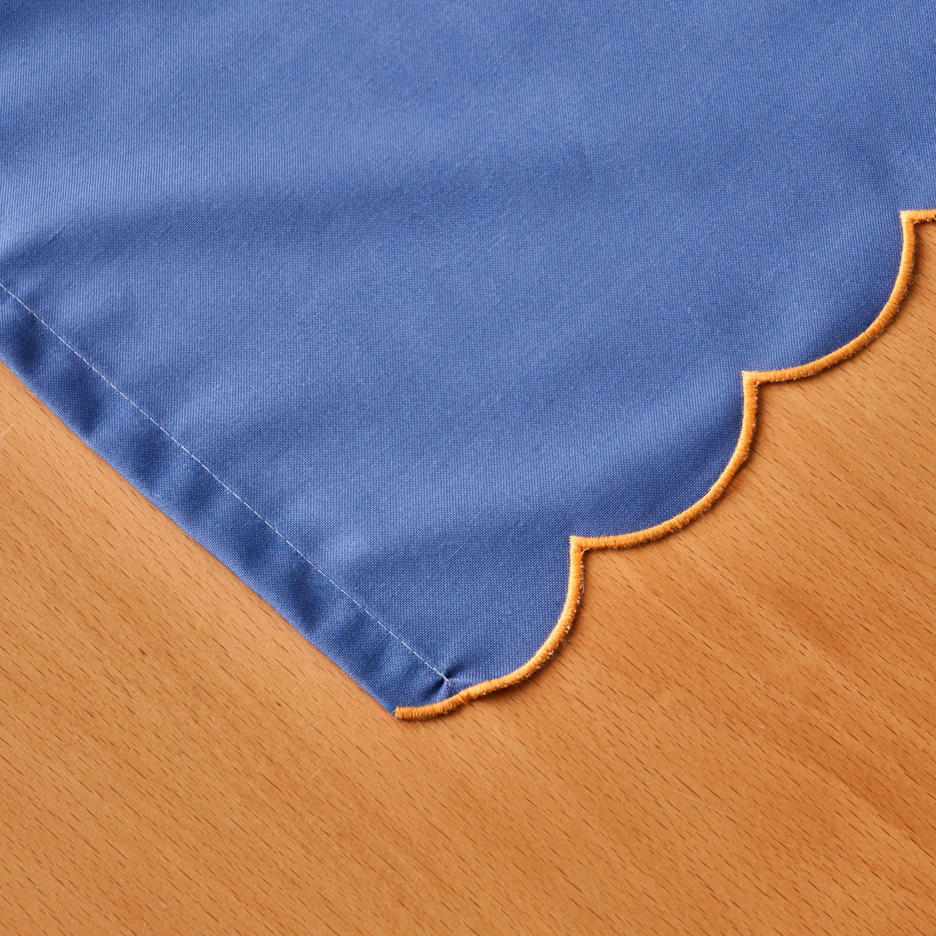 Marine Pamuklu Scallop Kenar Runner Mavi (50x150 cm) - 2