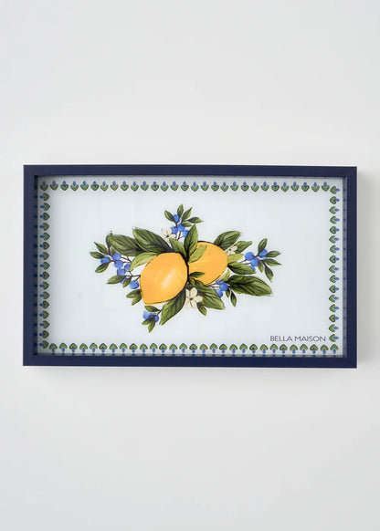 Lemoncello Dekoratif Cam Tepsi (22x37 cm)