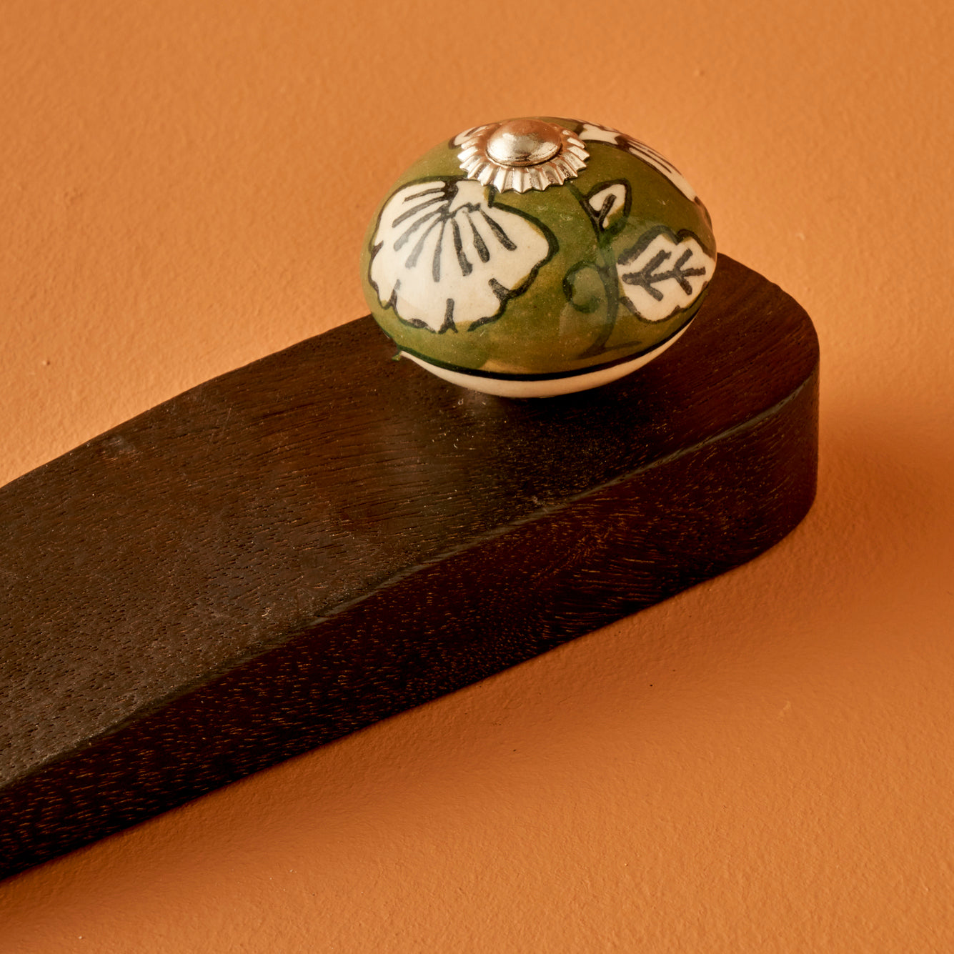 Leya Mango Ağacı Kapı Stoperi 2'li Siyah (16x4,5x5 cm) - 2