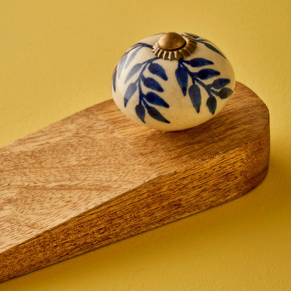 Maia Mango Ağacı Kapı Stoperi 2'li Naturel (16x4,5x5 cm)