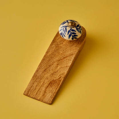 Maia Mango Ağacı Kapı Stoperi 2'li Naturel (16x4,5x5 cm)