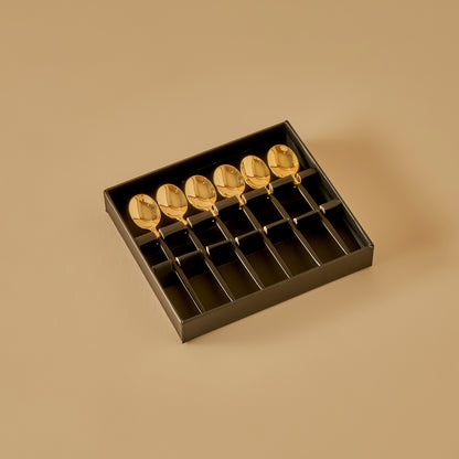 Siena 42 Parça Çatal Kaşık Bıçak Seti Gold - GOLD-SİYAH - Çeşitli - 8