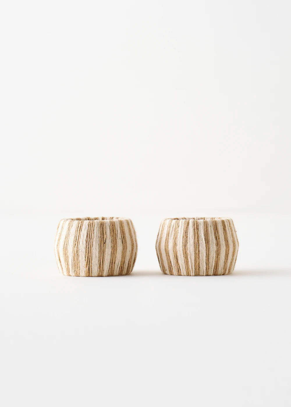 Gisele Peçete Halkası 2'li Naturel (4,5x4,5x3,5 cm)