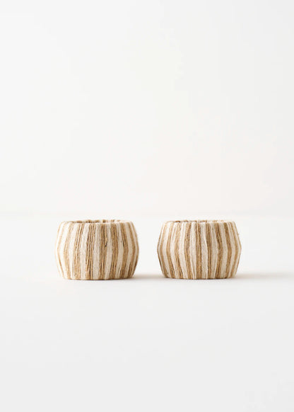 Gisele Peçete Halkası 2'li Naturel (4,5x4,5x3,5 cm)