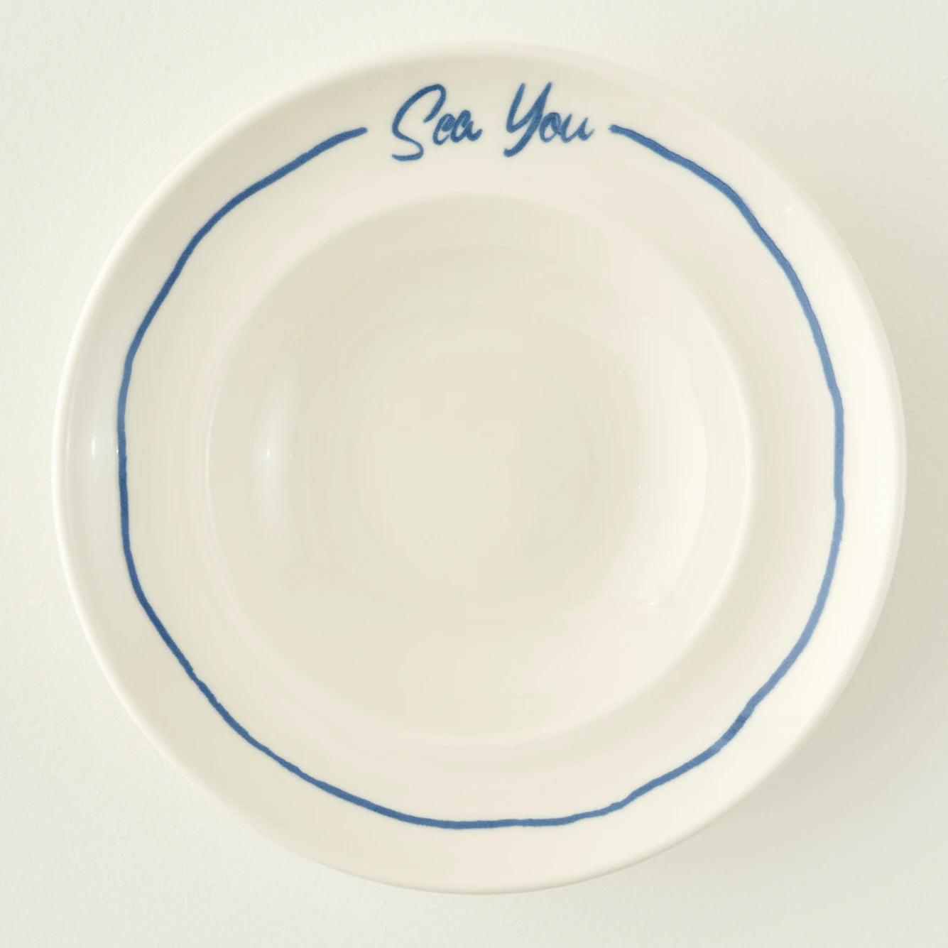 Marine Porselen Makarna Tabağı Mavi (27 cm)