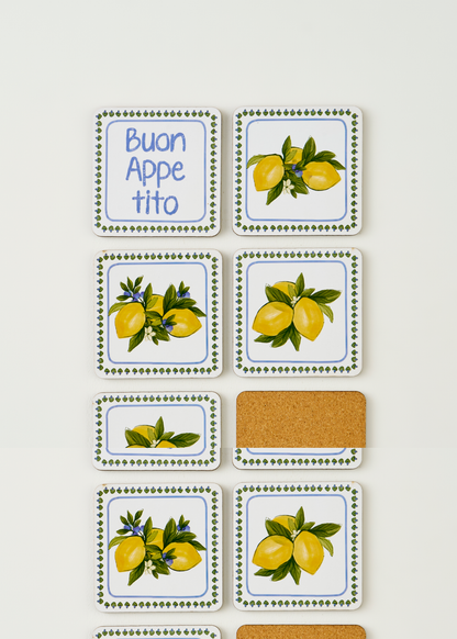 Lemoncello 6'lı Bardak Altlığı (10x10 cm) - 2