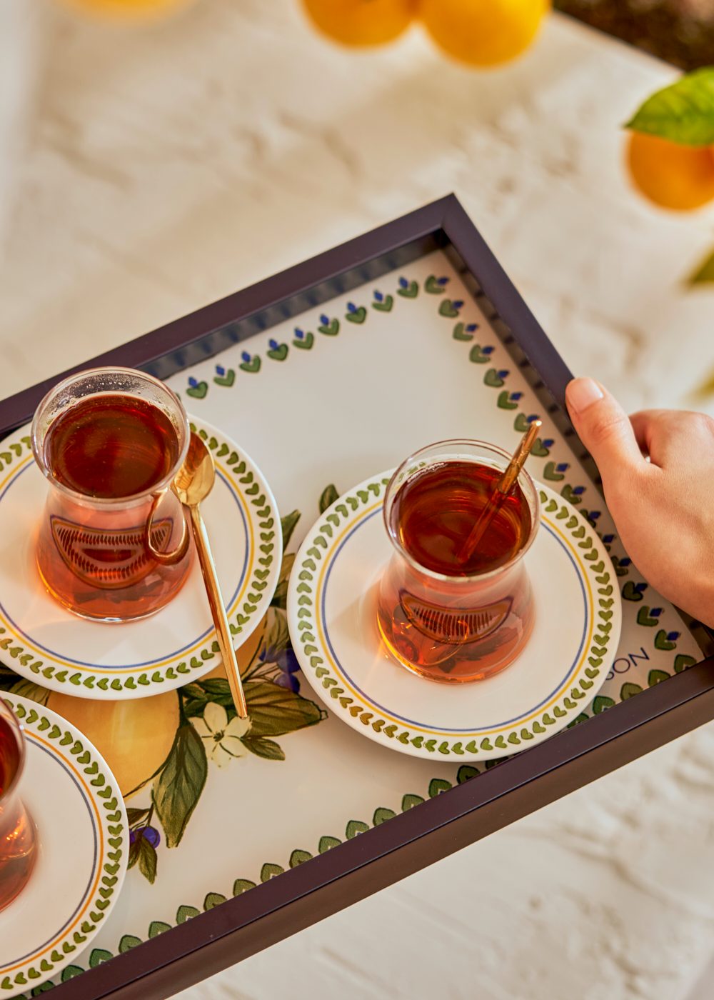 Lemoncello Porselen 6'lı Çay Bardağı Seti (170 cc) - 3