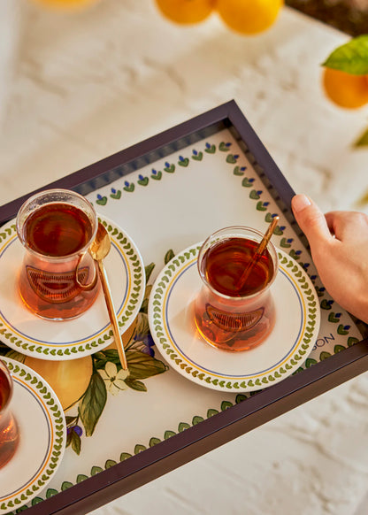Lemoncello Porselen 6'lı Çay Bardağı Seti (170 cc)