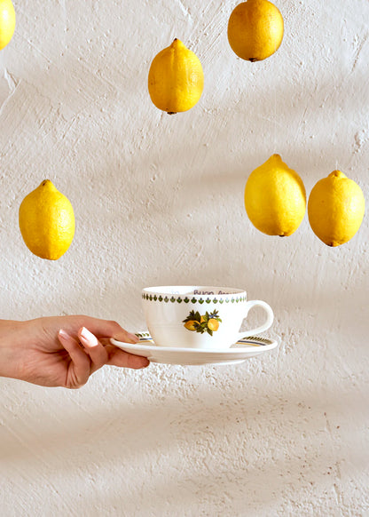 Lemoncello Porselen 2'li Çay Fincanı Seti (270 cc) - 3