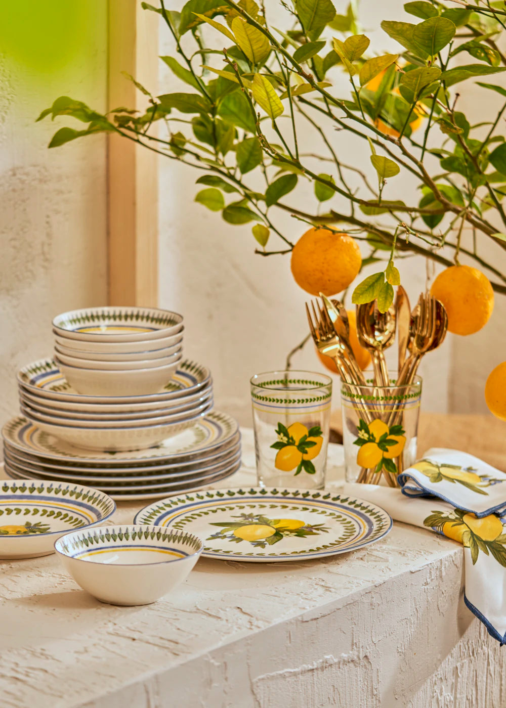 Lemoncello Porselen 24 Parça 6 Kişilik Yemek Takımı - 7